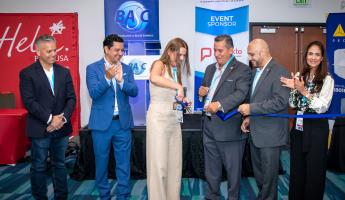 Members of the Board of Directors and Senior Management of the World BASC Organization during the ribbon-cutting ceremony that inaugurated the event and opened the trade exhibition as part of the 11th BASC Global Conference 2024.
